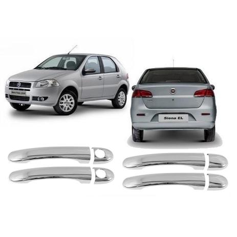 Aplique Maçaneta Cromada ShekParts Palio/Strada 05 2P Menor preço em Aplique Maçaneta Cromada ShekParts Palio/Strada 05 2P