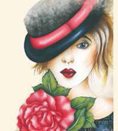Aplique Madeira e Papel Mulher com Chapéu Flores LMAPC-205 - Litocart Menor preço em Aplique Madeira e Papel Mulher com Chapéu Flores LMAPC-205 - Litocart