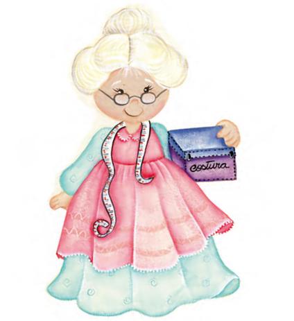 Aplique Madeira e Papel Vovó Costureira LMAPC-112 - Litocart Menor preço em Aplique Madeira e Papel Vovó Costureira LMAPC-112 - Litocart