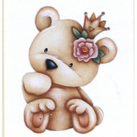 Aplique MDF Decoupage Litocart LMAM-039 em Papel e MDF 7x7cm Urso Menina Menor preço em Aplique MDF Decoupage Litocart LMAM-039 em Papel e MDF 7x7cm Urso Menina