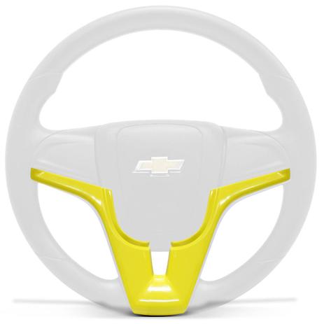 Aplique Moldura Volante Modelo Cruze Onix Amarelo - Cvd Menor preço em Aplique Moldura Volante Modelo Cruze Onix Amarelo - Cvd