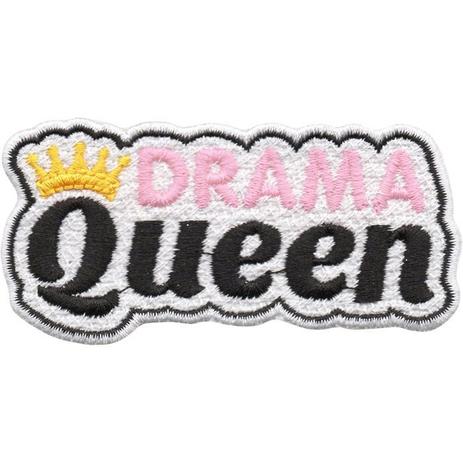 Aplique Patch Bordado Drama Queen - Rainha do Drama DV80782- - Universo talysma bordados Menor preço em Aplique Patch Bordado Drama Queen - Rainha do Drama DV80782- - Universo talysma bordados