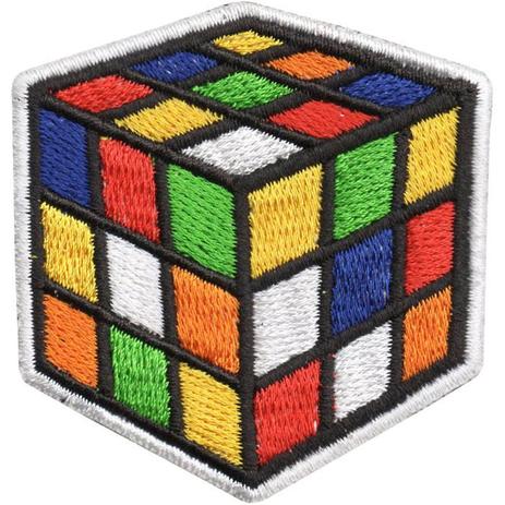 Aplique Patch Bordado Moda Fashion Geek Cubo Magico DV80777- - Universo talysma bordados Menor preço em Aplique Patch Bordado Moda Fashion Geek Cubo Magico DV80777- - Universo talysma bordados