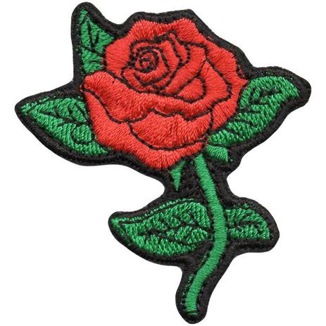 Aplique Patch Bordado Modinha - Flor Rosa Vermelha DV80754- - Universo talysma bordados Menor preço em Aplique Patch Bordado Modinha - Flor Rosa Vermelha DV80754- - Universo talysma bordados