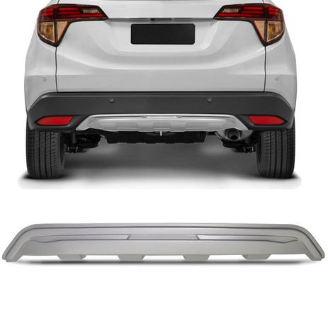 Aplique Protetor Para-choque Traseiro Honda HR-V 2015 2016 2017 2018 Prata - Tg poli Menor preço em Aplique Protetor Para-choque Traseiro Honda HR-V 2015 2016 2017 2018 Prata - Tg poli