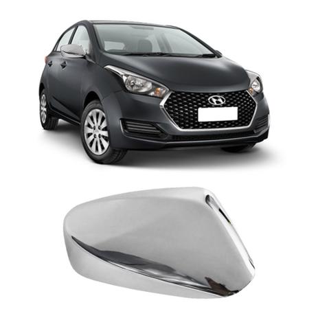 Aplique retrovisor cromado s/ pisca lado direito hyundai hb20 - Shekparts Menor preço em Aplique retrovisor cromado s/ pisca lado direito hyundai hb20 - Shekparts