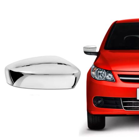 Aplique Retrovisor Cromado ShekParts Gol Fox Direito Menor preço em Aplique Retrovisor Cromado ShekParts Gol Fox Direito