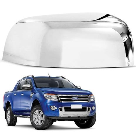Aplique Retrovisor Ford Ranger 2013 a 2019 Cromado Lado Direito - Shekparts Menor preço em Aplique Retrovisor Ford Ranger 2013 a 2019 Cromado Lado Direito - Shekparts