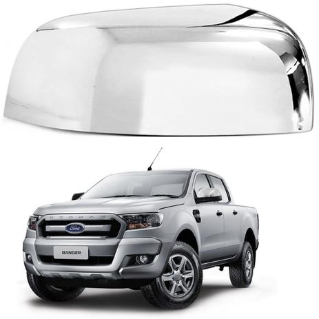 Aplique Retrovisor Ford Ranger 2013 a 2019 Cromado Lado Esquerdo - Shekparts Menor preço em Aplique Retrovisor Ford Ranger 2013 a 2019 Cromado Lado Esquerdo - Shekparts