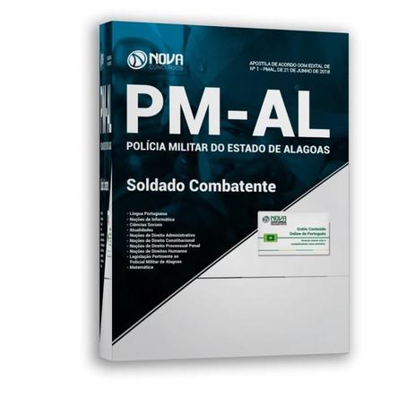 Apostila Impressa Concurso Soldado Combatente PM AL 2018 - Editora nova oficial Menor preço em Apostila Impressa Concurso Soldado Combatente PM AL 2018 - Editora nova oficial