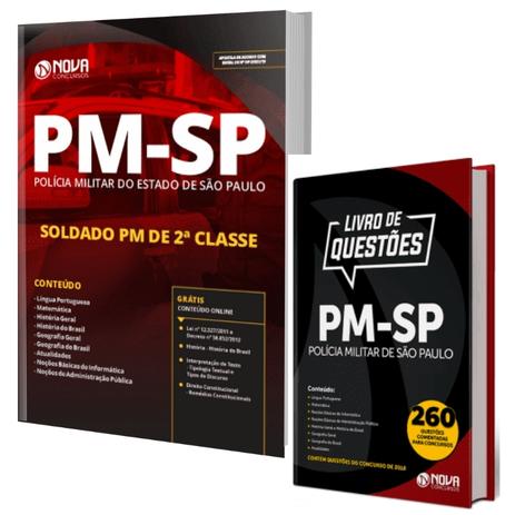 Apostila PM-SP 2019 - Soldado PM 2ª Classe + Livro De Questoes - Editora Nova Menor preço em Apostila PM-SP 2019 - Soldado PM 2ª Classe + Livro De Questoes - Editora Nova