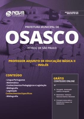 Apostila Prefeitura de Osasco - SP 2019 - Professor Adjunto de Educação Básica II - Inglês - Editora Nova Menor preço em Apostila Prefeitura de Osasco - SP 2019 - Professor Adjunto de Educação Básica II - Inglês - Editora Nova