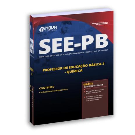 Apostila See-Pb 2019 Professor Educação Básica 3 - Química - Editora nova oficial Menor preço em Apostila See-Pb 2019 Professor Educação Básica 3 - Química - Editora nova oficial