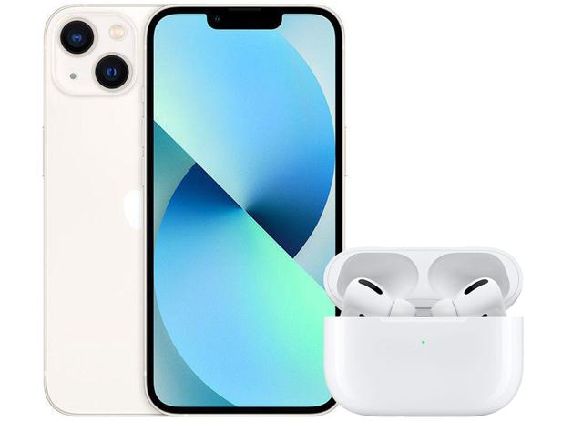Apple iPhone 13 512GB Estelar Tela 6,1” 12MP - iOS + AirPods Pro Apple com  Estojo sem Fio - iPhone 13 - Magazine Luiza