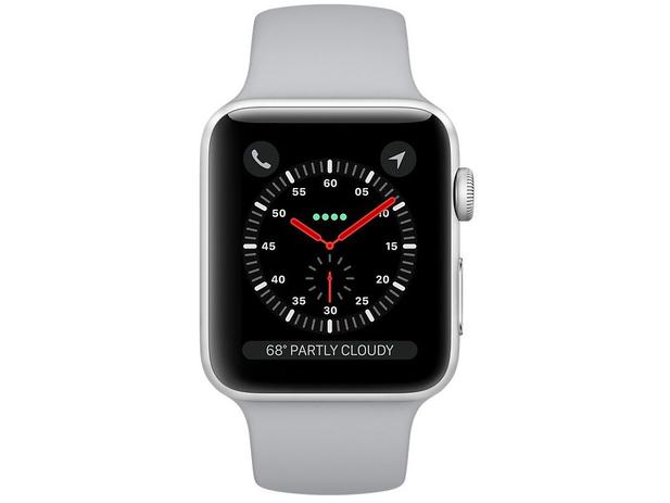 Apple Watch Series 3 38mm Alumínio 8GB Esportiva - Prata GPS Integrado Bluetooth Resistente a Água