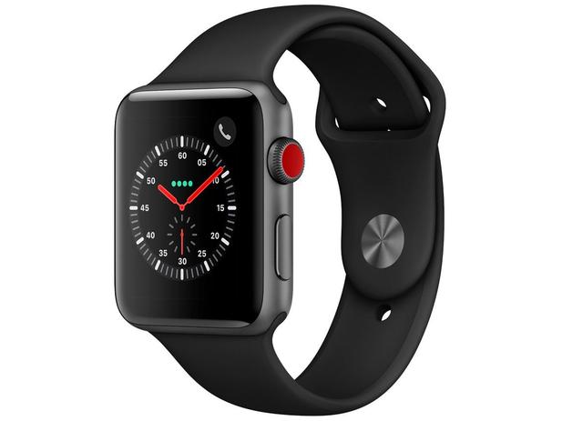 Menor preço em Apple Watch Series 3 42mm Cellular GPS Integrado - Wi-Fi Bluetooth Pulseira Esportiva 16GB