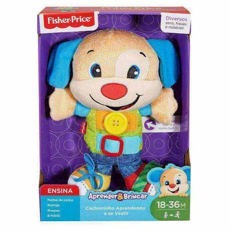 Aprender E Brincar Hora De Se Vestir Fbr59 Puppy - Fisher Price - Mattel Menor preço em Aprender E Brincar Hora De Se Vestir Fbr59 Puppy - Fisher Price - Mattel