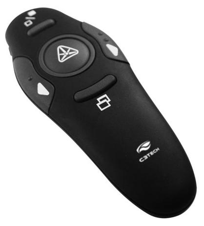Apresentador Multimídia Laser Pointer C3 Tech AP-400 - Receptor USB sem fio de alcance até 10m Menor preço em Apresentador Multimídia Laser Pointer C3 Tech AP-400 - Receptor USB sem fio de alcance até 10m