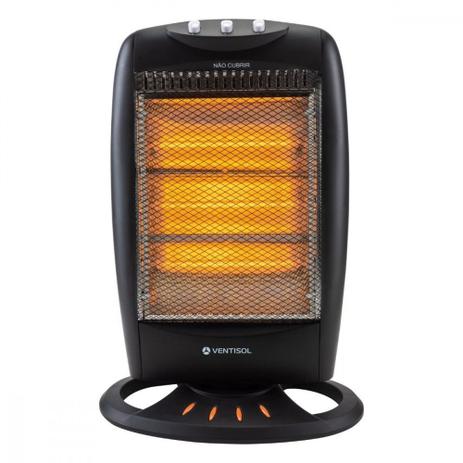 Aquecedor Doméstico Ventisol Halógeno Preto AH 220V Menor preço em Aquecedor Doméstico Ventisol Halógeno Preto AH 220V