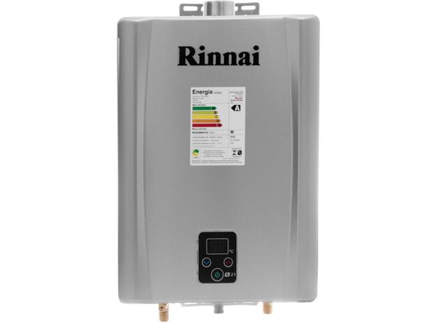 Aquecedor Rinnai E21 Prata (REU-E210) Bivolt Gás Natural (GN) Menor preço em Aquecedor Rinnai E21 Prata (REU-E210) Bivolt Gás Natural (GN)