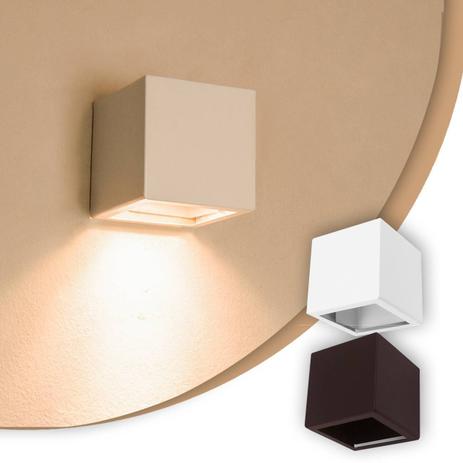 Arandela 1 Facho/Foco Efeito Parede Externa/ Interna Pergolado Branca - Lcg Menor preço em Arandela 1 Facho/Foco Efeito Parede Externa/ Interna Pergolado Branca - Lcg