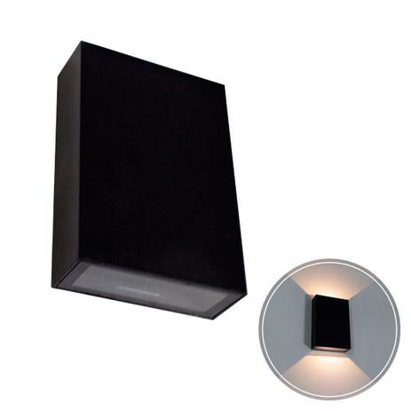 Arandela Blindada Efeito 2 Fachos Duplo Led 4w 3000k Preta St1238 - Starlumen Menor preço em Arandela Blindada Efeito 2 Fachos Duplo Led 4w 3000k Preta St1238 - Starlumen