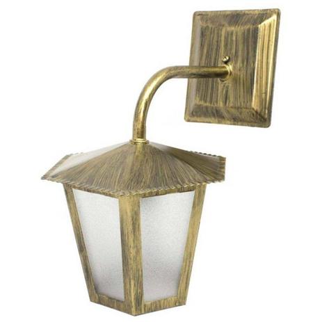 Arandela Colonial 35cm Aço  Luminária Ouro Velho Sextavada Externa Parede Retrô Vintage L3B Ideal é boa?