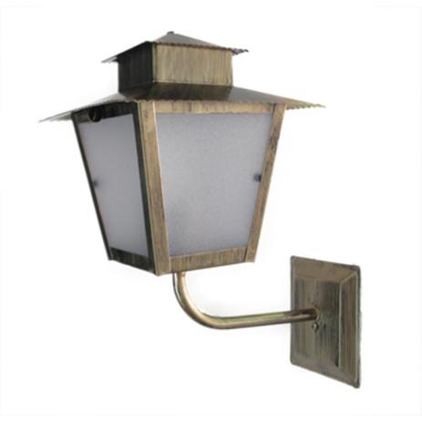 Arandela Colonial 37cm em Aço  Luminária Ouro Velho Quadrada Externa Parede Retrô Vintage L6B Ideal é boa?