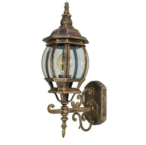 Arandela Colonial em alumínio vintage E27 retro - ouro velho ST201PP - Starlumen Menor preço em Arandela Colonial em alumínio vintage E27 retro - ouro velho ST201PP - Starlumen