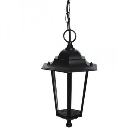 Arandela Colonial Externa Pendente para Teto Preta de Alumínio TLF 28 Taschibra Menor preço em Arandela Colonial Externa Pendente para Teto Preta de Alumínio TLF 28 Taschibra