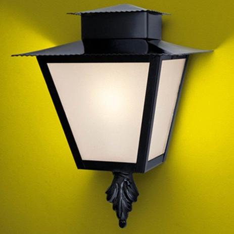 Arandela Colonial Quadrada Meia Face 01 E-27 - Preto - Ideal iluminação Menor preço em Arandela Colonial Quadrada Meia Face 01 E-27 - Preto - Ideal iluminação