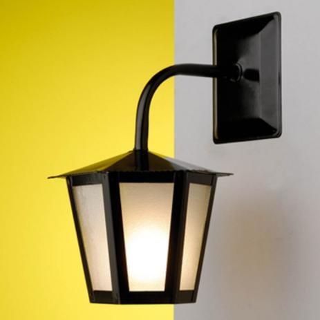 Arandela Colonial Sextavada em Aço 30cm Luminária Lustre Externa Interna Preto Parede Ideal Menor preço em Arandela Colonial Sextavada em Aço 30cm Luminária Lustre Externa Interna Preto Parede Ideal
