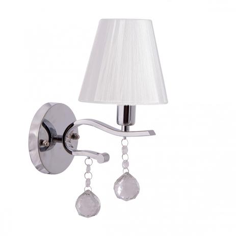 Arandela com Cristal e Cúpula Clássica Fios de Seda ADN Mais Branco Menor preço em Arandela com Cristal e Cúpula Clássica Fios de Seda ADN Mais Branco