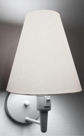 Menor preço em Arandela Cone Md-2032 Branca C/ Inter Liga e Desl Cupula Tecido Branco - Vivare iluminação