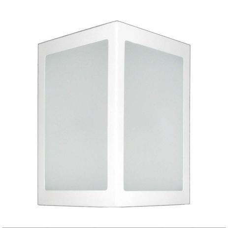 Arandela de Alumínio Externa Triangular Auremar Branco Menor preço em Arandela de Alumínio Externa Triangular Auremar Branco