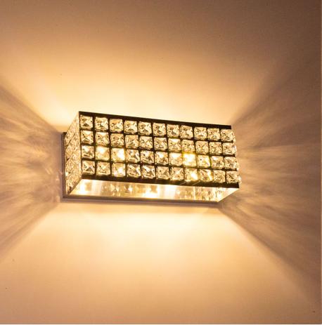 Arandela de Cristal legítimo 2 fachos 30cm + 2 Lâmpadas LED G9 5w 3000K sta4551 - Starlumen Menor preço em Arandela de Cristal legítimo 2 fachos 30cm + 2 Lâmpadas LED G9 5w 3000K sta4551 - Starlumen