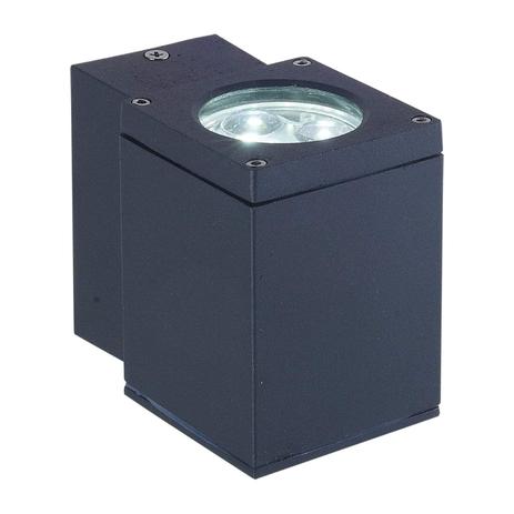 Arandela de Led Block 1x3W Bella Iluminação Preta Menor preço em Arandela de Led Block 1x3W Bella Iluminação Preta