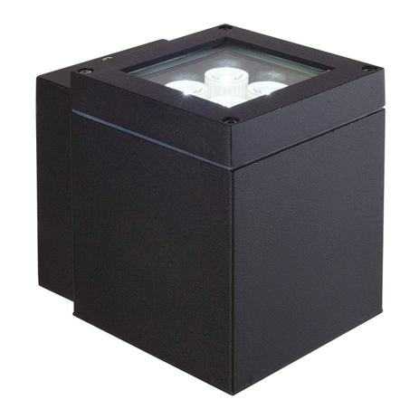 Arandela de Led Block 1x4W Bella Iluminação Preta Menor preço em Arandela de Led Block 1x4W Bella Iluminação Preta
