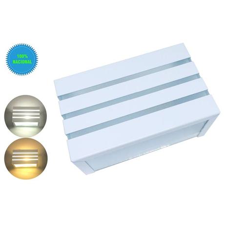 Arandela De Parede E Muro Externa Retangular três frisos + Lâmpada Led 110V - Bady lux Menor preço em Arandela De Parede E Muro Externa Retangular três frisos + Lâmpada Led 110V - Bady lux