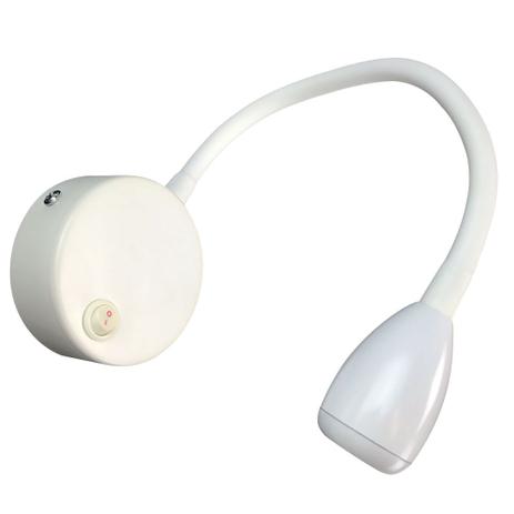 Arandela Flexível 3W 3000K (Led Incluso) Branca - MB Led - P22102 Menor preço em Arandela Flexível 3W 3000K (Led Incluso) Branca - MB Led - P22102