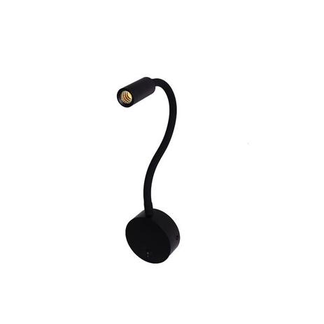Arandela Flexível LED 3000k Interruptor Cabeceira Leitura Preto alz74 - Acende a luz Menor preço em Arandela Flexível LED 3000k Interruptor Cabeceira Leitura Preto alz74 - Acende a luz