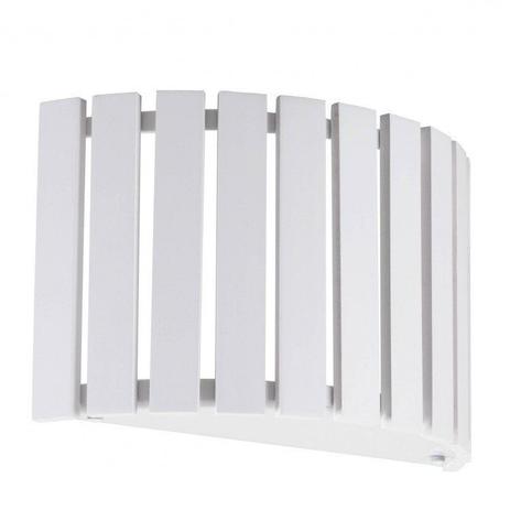 Arandela Interna Madeira Maciça Branco Retangular Curva 20x31cm Castor Madelustre Menor preço em Arandela Interna Madeira Maciça Branco Retangular Curva 20x31cm Castor Madelustre