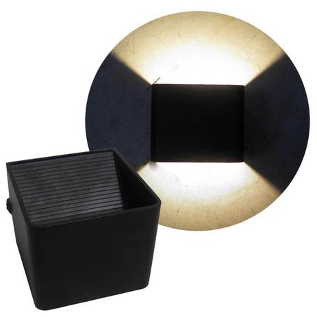 Arandela Led Kit 2 Luminarias 3w 2 Focos Branco Quente Iluminacao Casa - Zem Menor preço em Arandela Led Kit 2 Luminarias 3w 2 Focos Branco Quente Iluminacao Casa - Zem