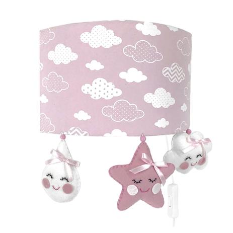 Arandela Meia Lua Chuva de Amor Rosa Quarto Bebê Infantil Menina - Potinho de mel Menor preço em Arandela Meia Lua Chuva de Amor Rosa Quarto Bebê Infantil Menina - Potinho de mel