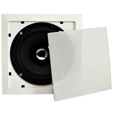 Arandela Quadrada Fiamon Coaxial 6” 50W RMS Branca Menor preço em Arandela Quadrada Fiamon Coaxial 6” 50W RMS Branca