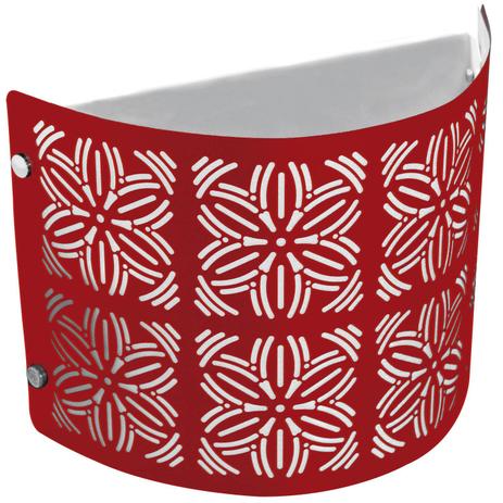 Arandela Renda 108 LED Taschibra Vermelho Fosco Menor preço em Arandela Renda 108 LED Taschibra Vermelho Fosco
