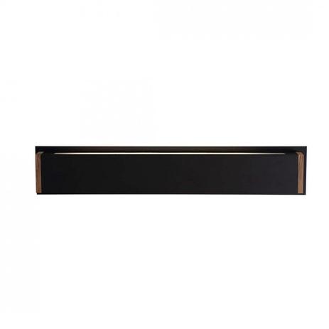 Arandela Retangular Arky Wood 125cmx10cmx5cm Bella Italia Preto Menor preço em Arandela Retangular Arky Wood 125cmx10cmx5cm Bella Italia Preto