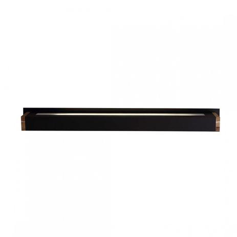 Arandela Retangular Arky Wood 125cmx5cmx10cm Bella Italia Preto Menor preço em Arandela Retangular Arky Wood 125cmx5cmx10cm Bella Italia Preto