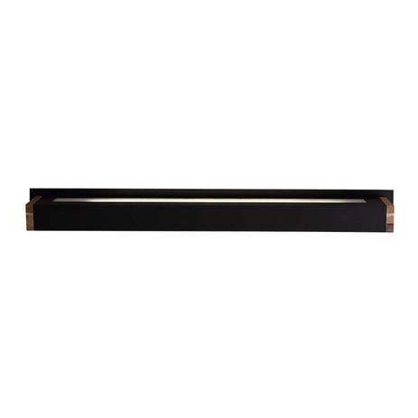 Arandela Retangular Arky Wood 67cmx5cmx10cm Bella Italia Preto Menor preço em Arandela Retangular Arky Wood 67cmx5cmx10cm Bella Italia Preto