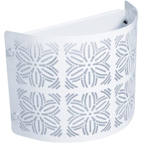 Arandela Taschibra Renda 108 LED E27 Autovolt Branco Fosco Menor preço em Arandela Taschibra Renda 108 LED E27 Autovolt Branco Fosco